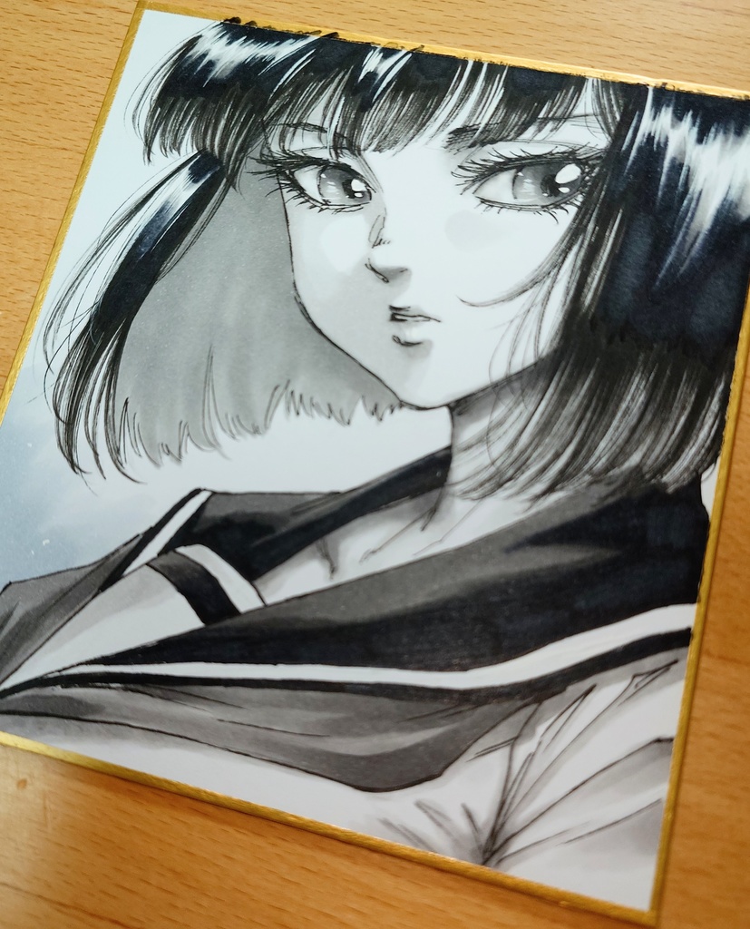 オリジナルイラスト 小色紙