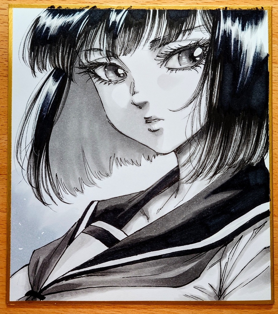 オリジナルイラスト 小色紙