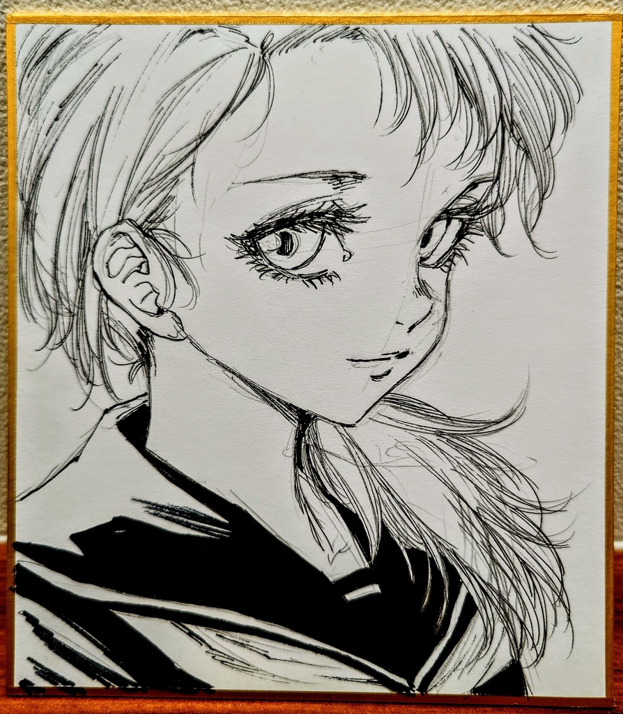 オリジナルイラスト 小色紙