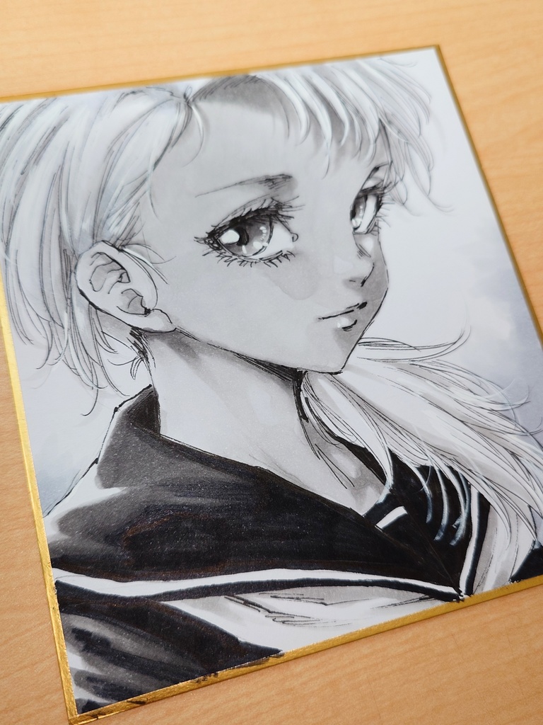 オリジナルイラスト 小色紙