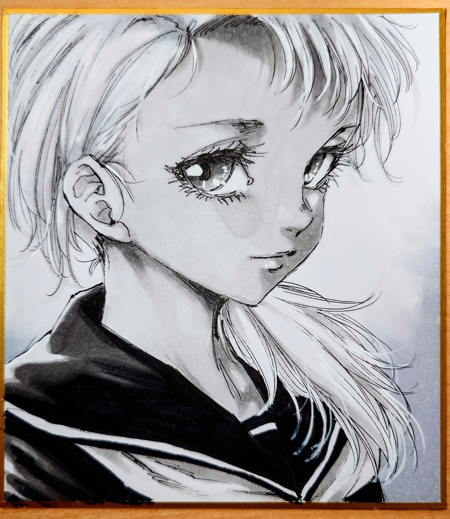 オリジナルイラスト 小色紙