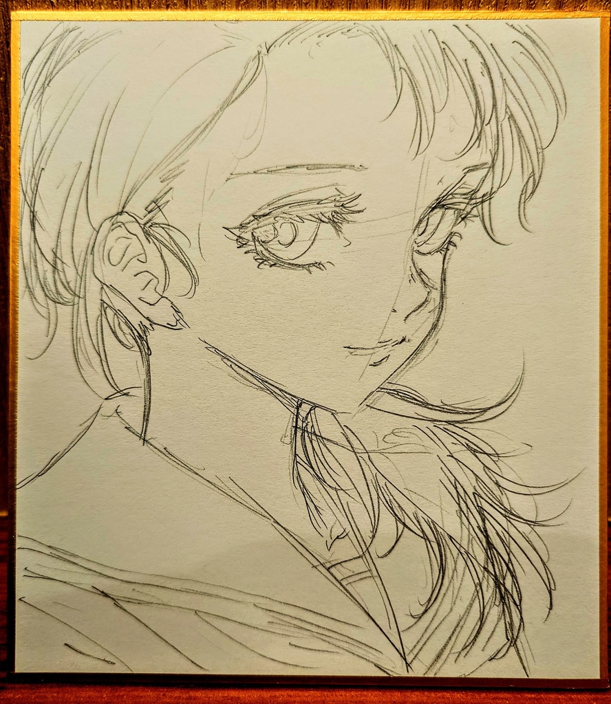 オリジナルイラスト 小色紙