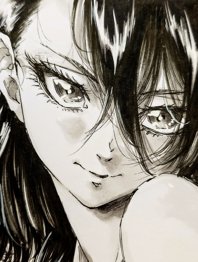 オリジナルイラスト　小色紙