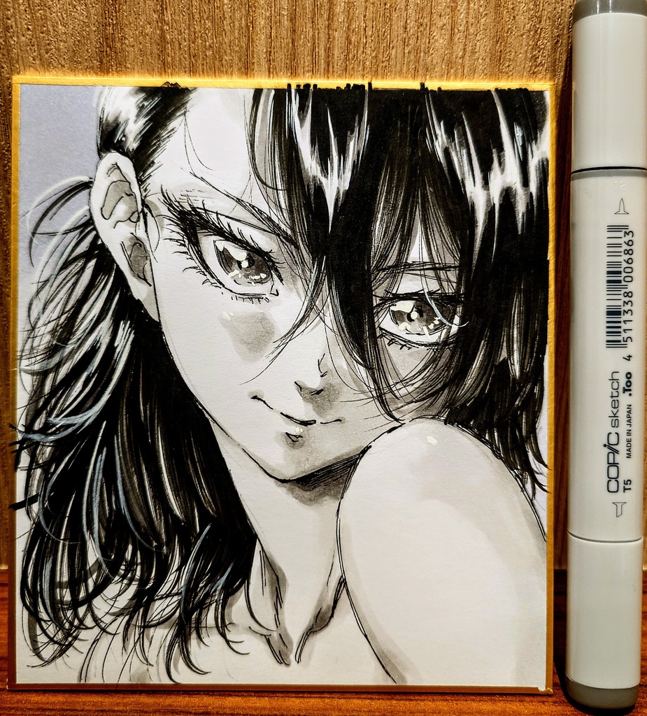 オリジナルイラスト 小色紙