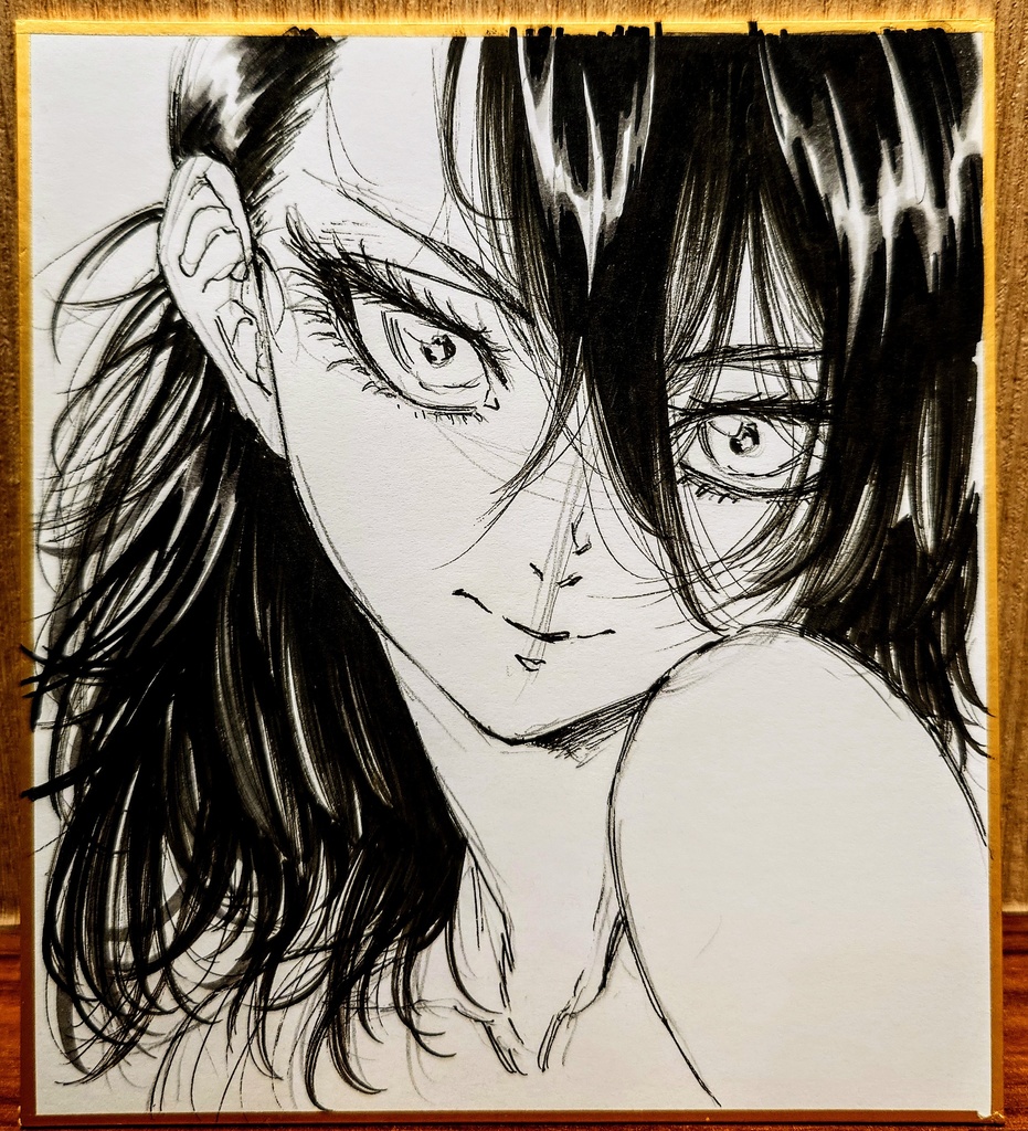 オリジナルイラスト 小色紙