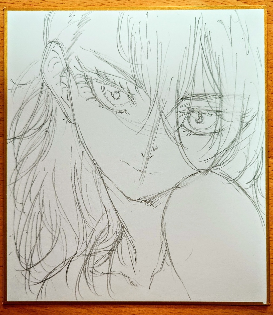 オリジナルイラスト 小色紙