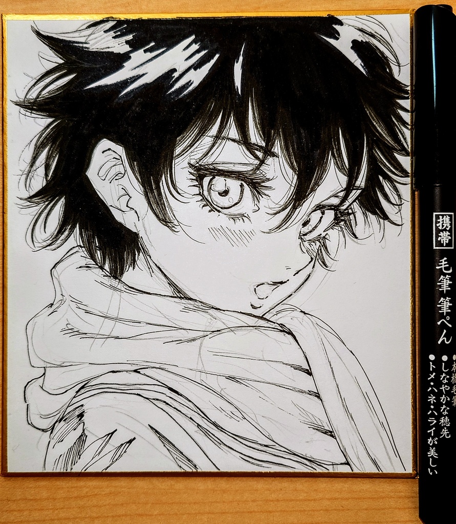 オリジナルイラスト 小色紙