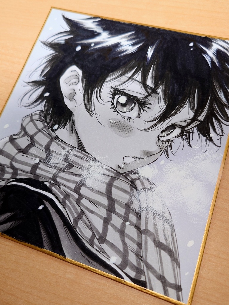 オリジナルイラスト 小色紙