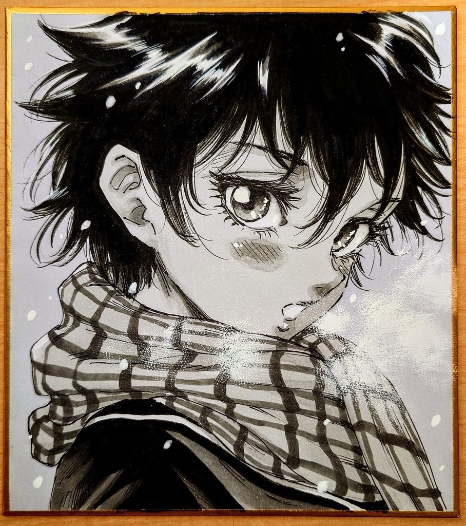 オリジナルイラスト 小色紙