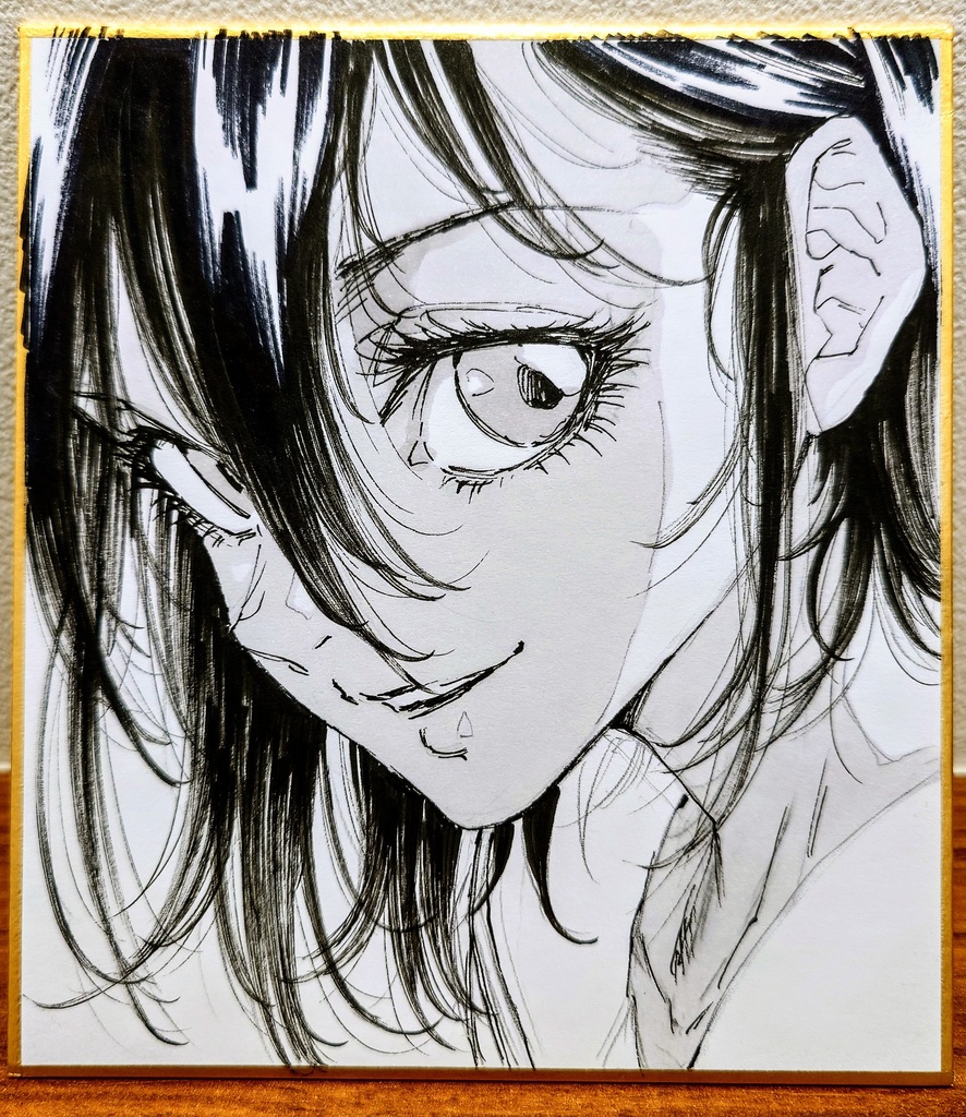 オリジナルイラスト 小色紙