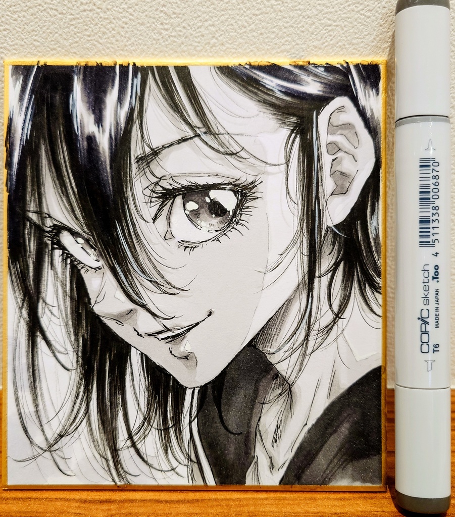 オリジナルイラスト 小色紙