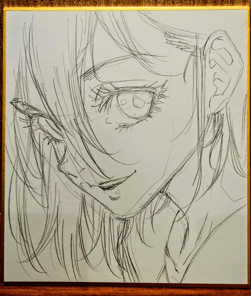 オリジナルイラスト 小色紙