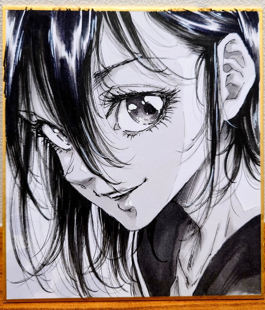 オリジナルイラスト 小色紙