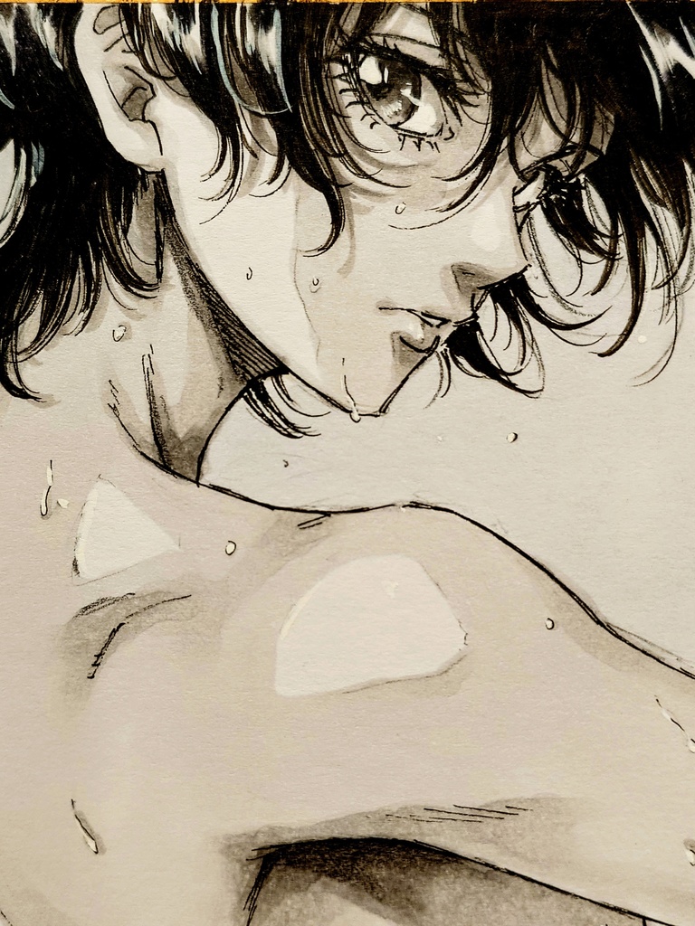 オリジナルイラスト 小色紙