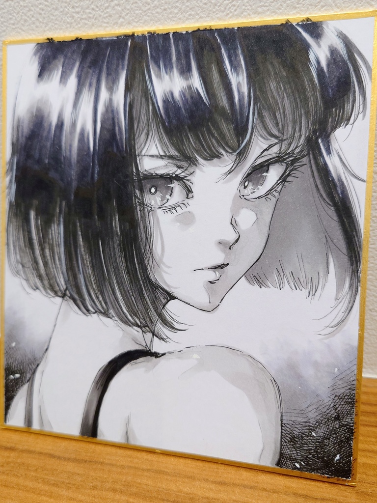 オリジナルイラスト 小色紙