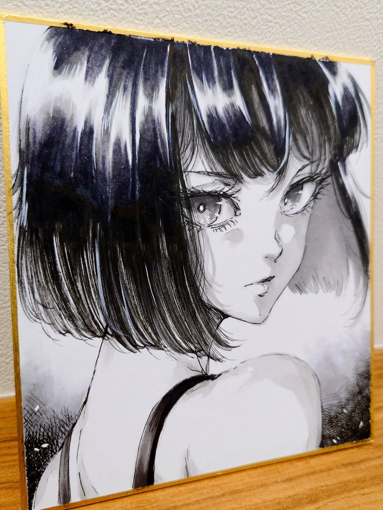 オリジナルイラスト 小色紙