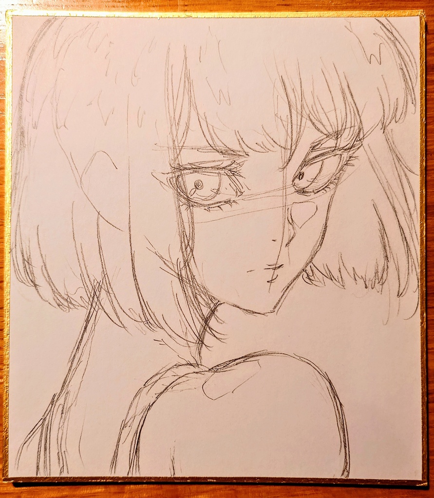 オリジナルイラスト 小色紙