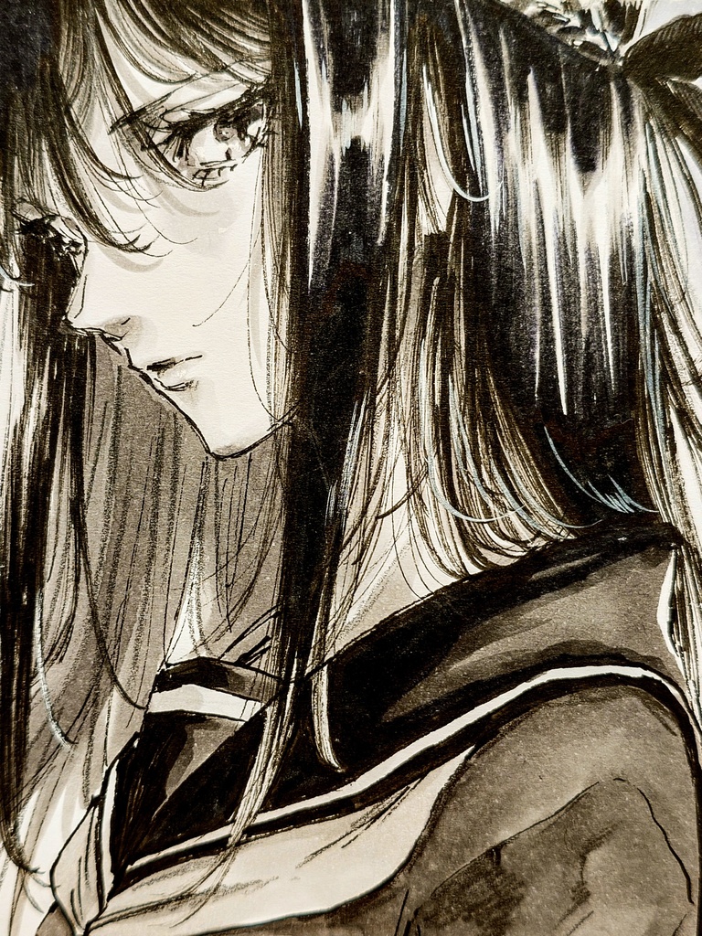 オリジナルイラスト　小色紙