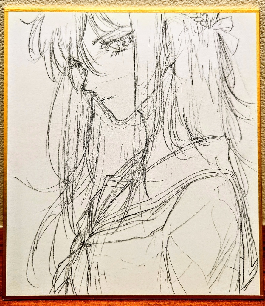 オリジナルイラスト 小色紙