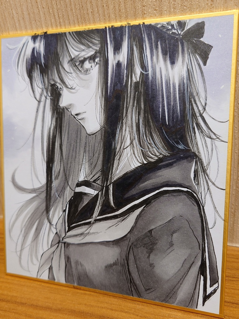 オリジナルイラスト 小色紙