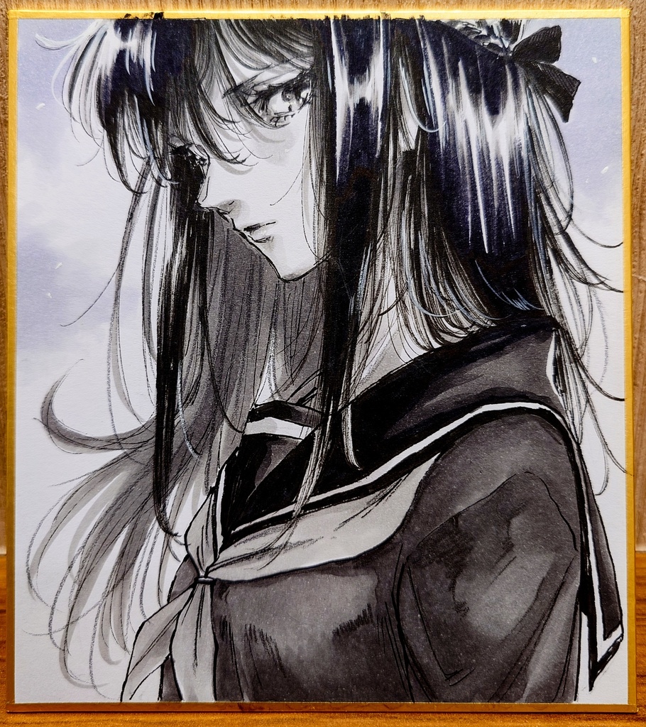 オリジナルイラスト 小色紙