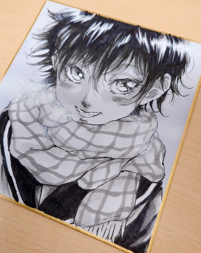 オリジナルイラスト 小色紙