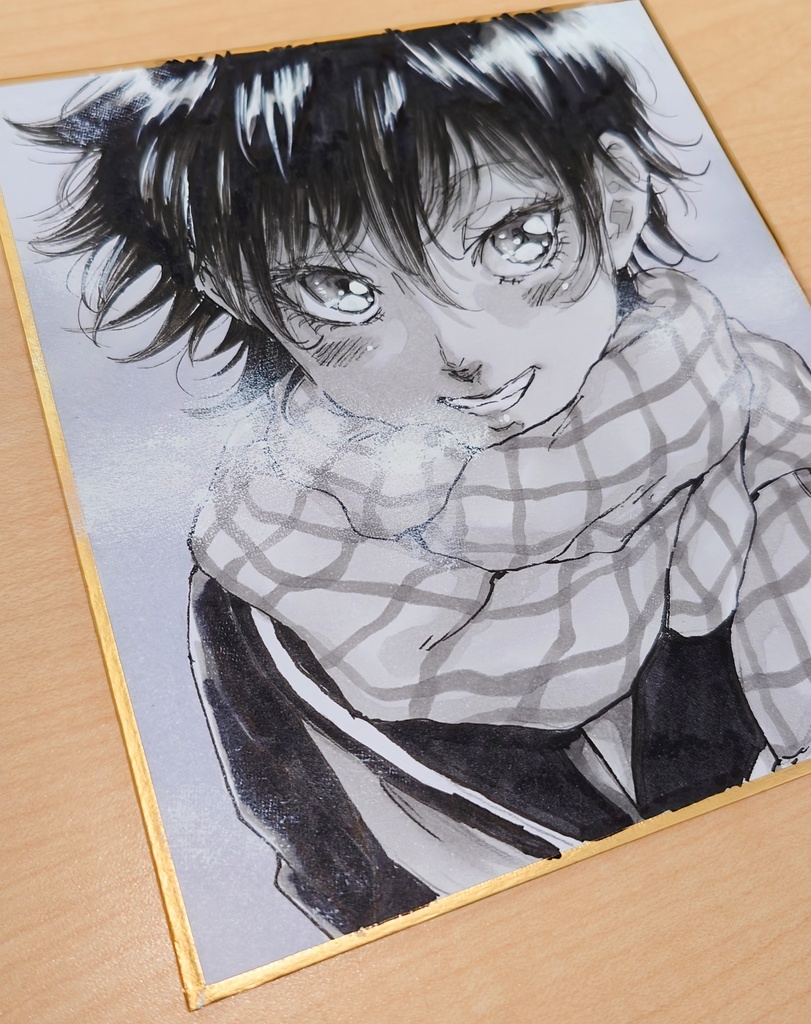 オリジナルイラスト 小色紙