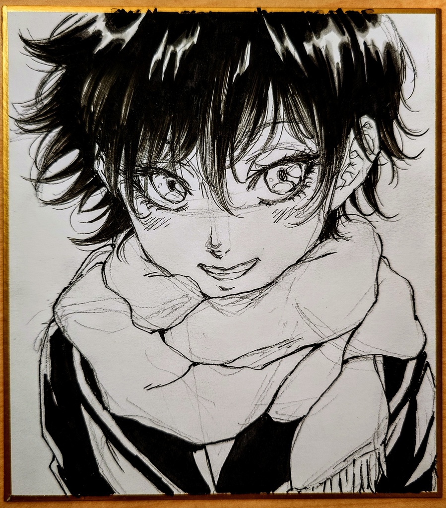 オリジナルイラスト 小色紙