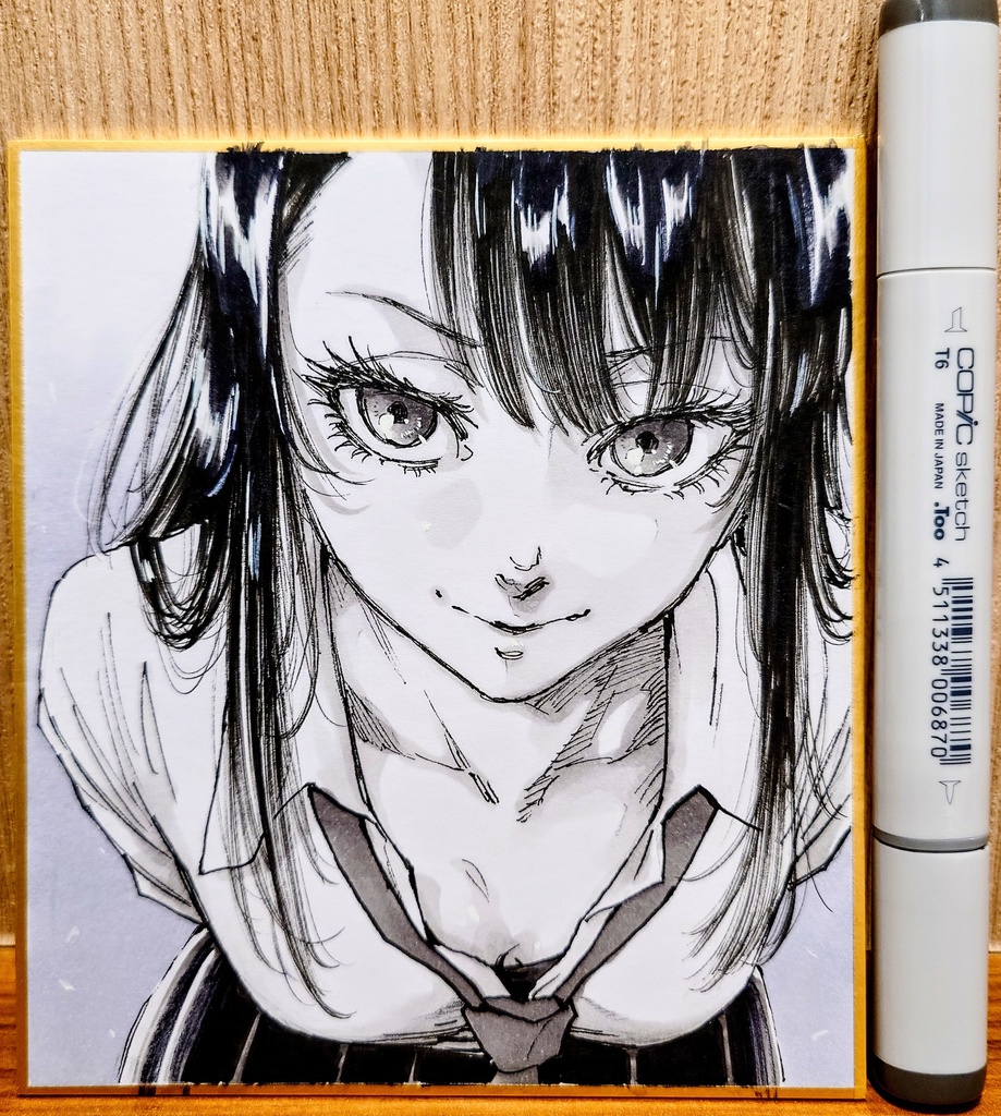 オリジナルイラスト 小色紙