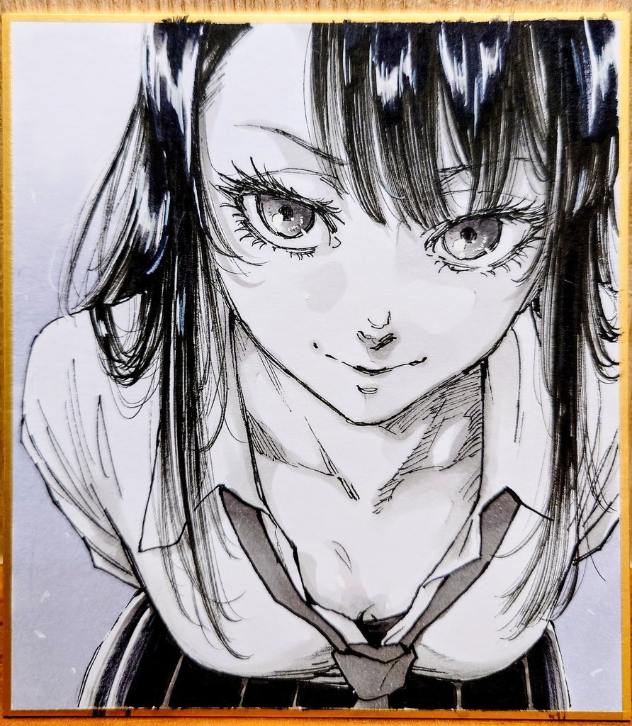 オリジナルイラスト 小色紙