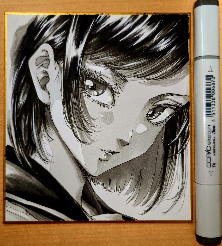 オリジナルイラスト 小色紙