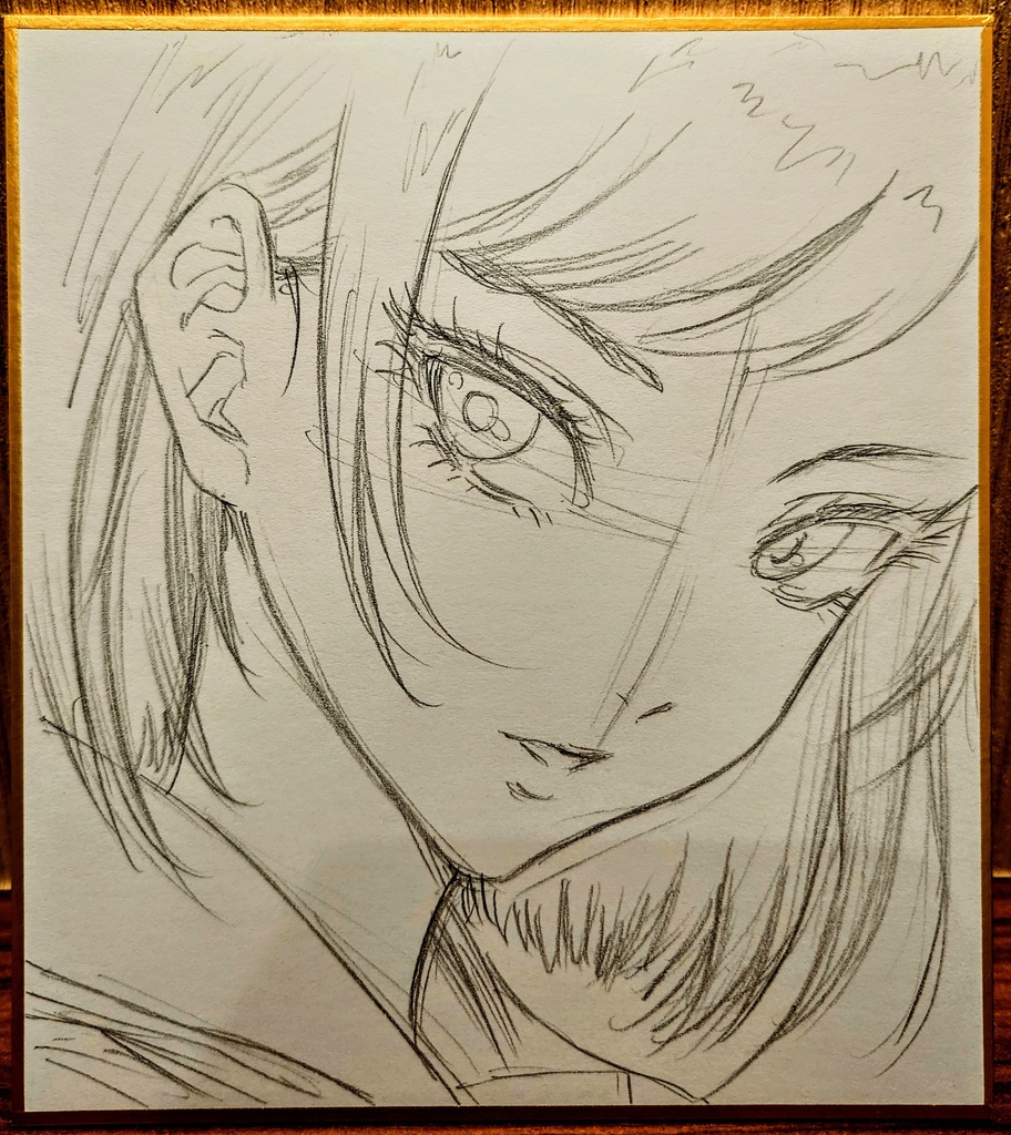 オリジナルイラスト 小色紙