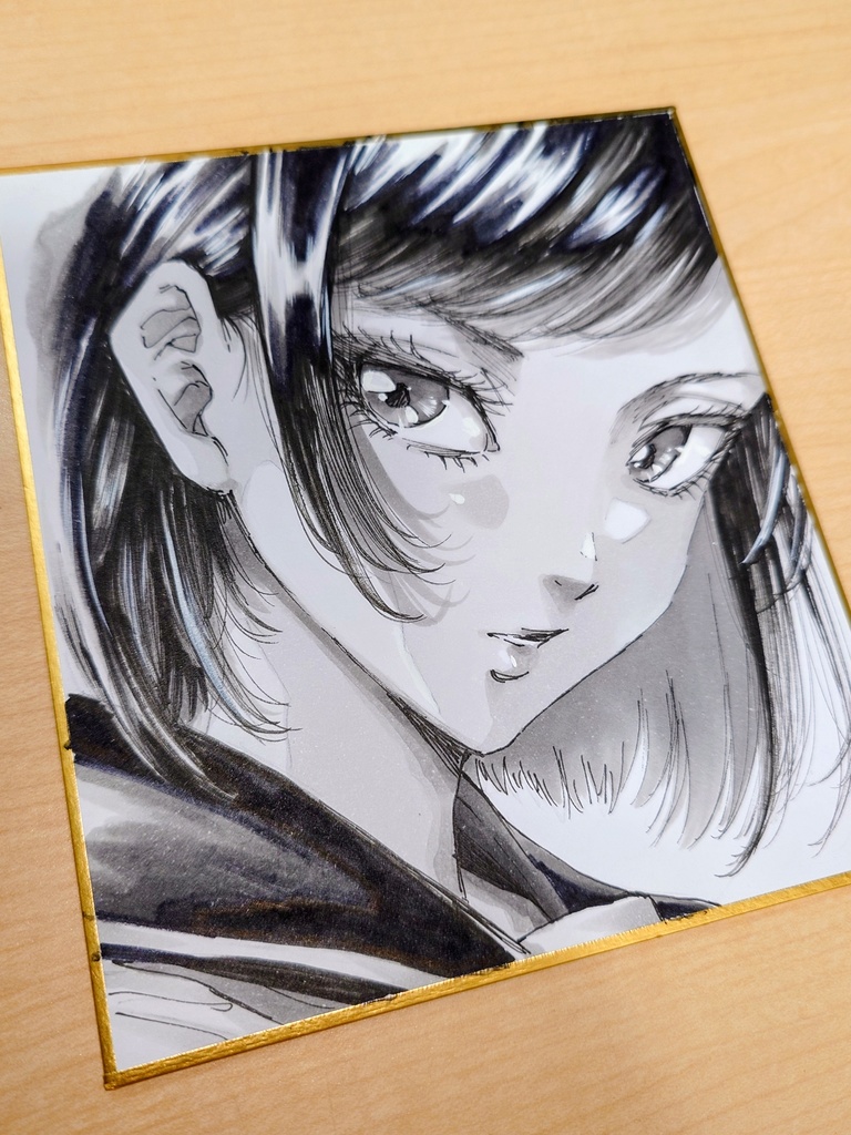 オリジナルイラスト 小色紙