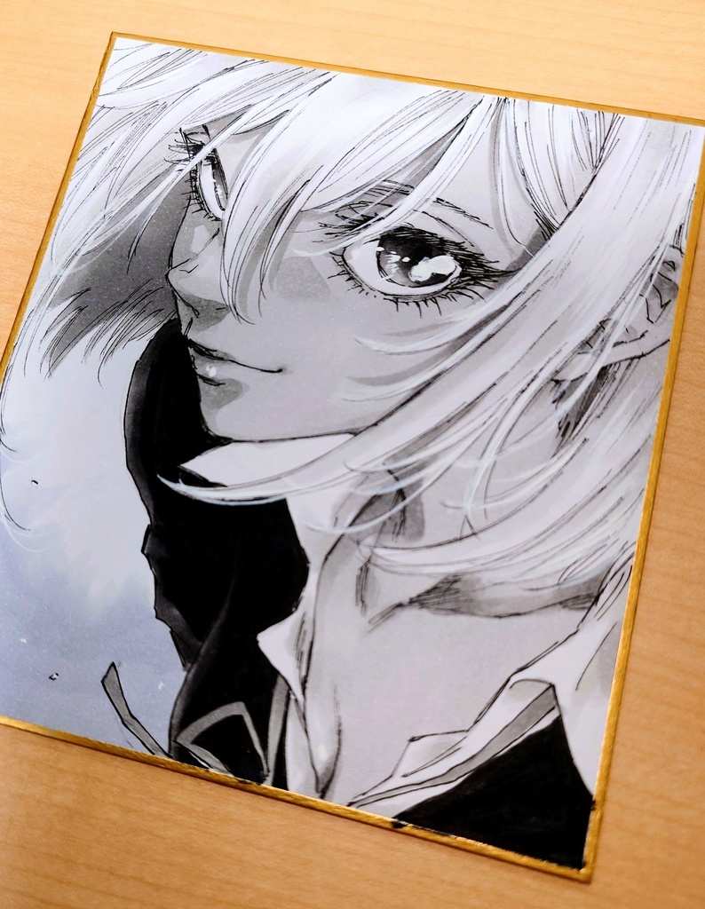 オリジナルイラスト 小色紙