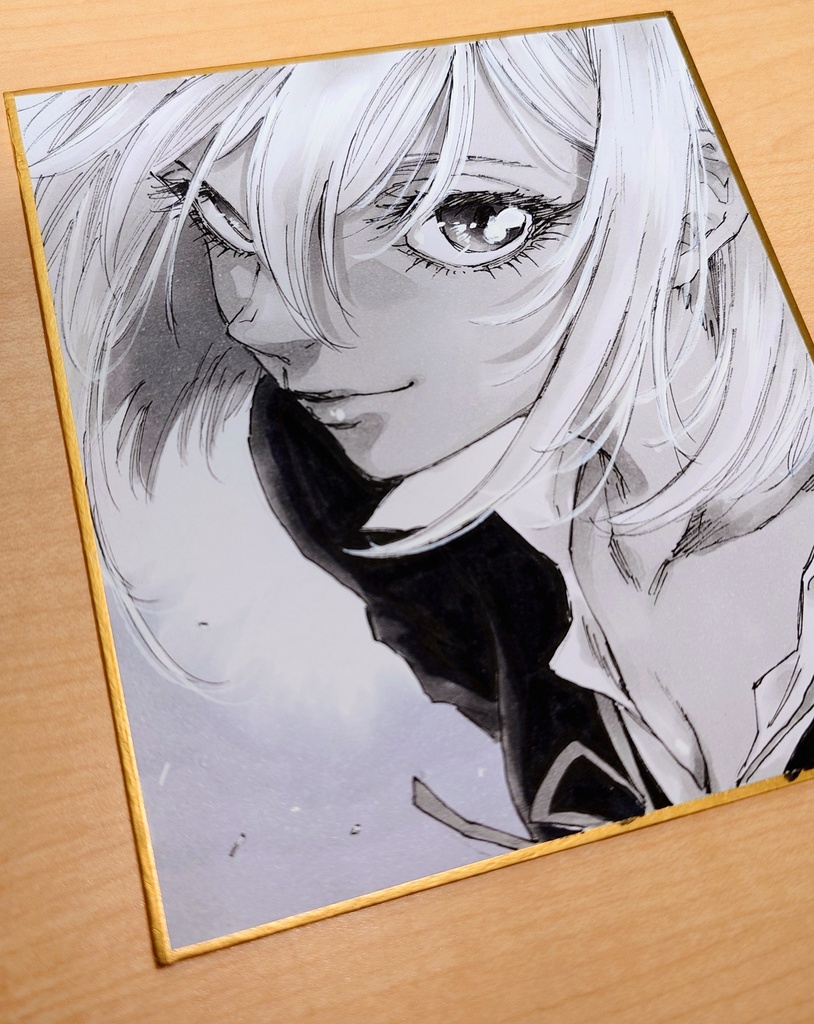 オリジナルイラスト 小色紙