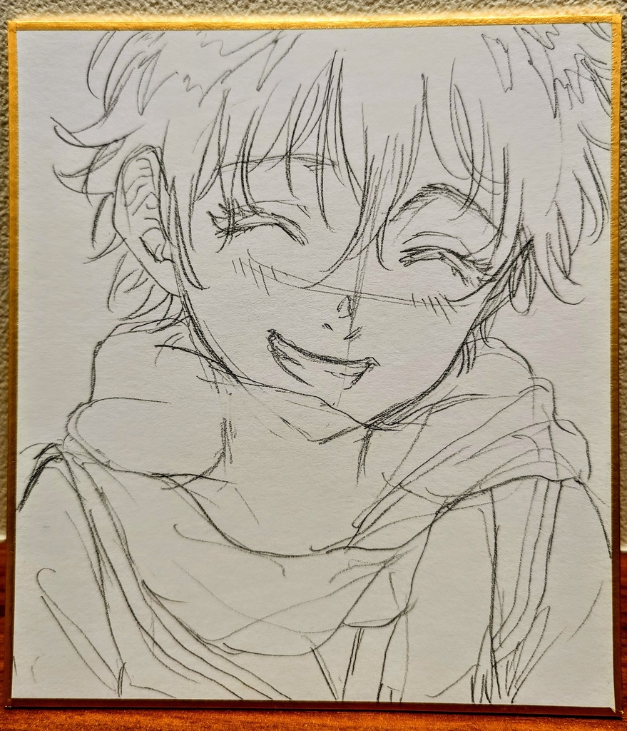 オリジナルイラスト 小色紙