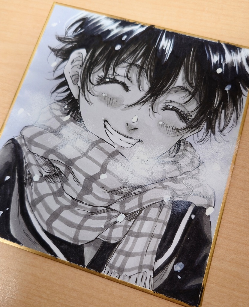 オリジナルイラスト 小色紙