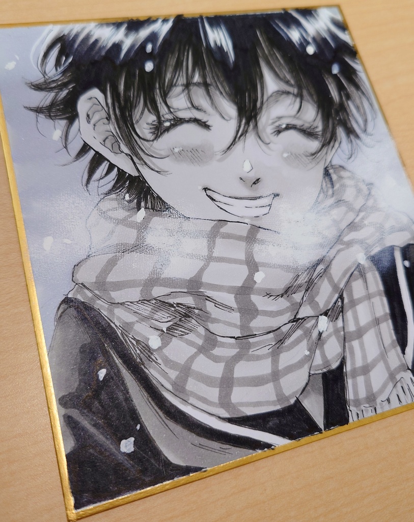 オリジナルイラスト 小色紙