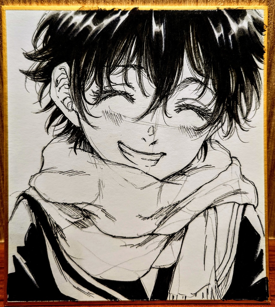 オリジナルイラスト 小色紙