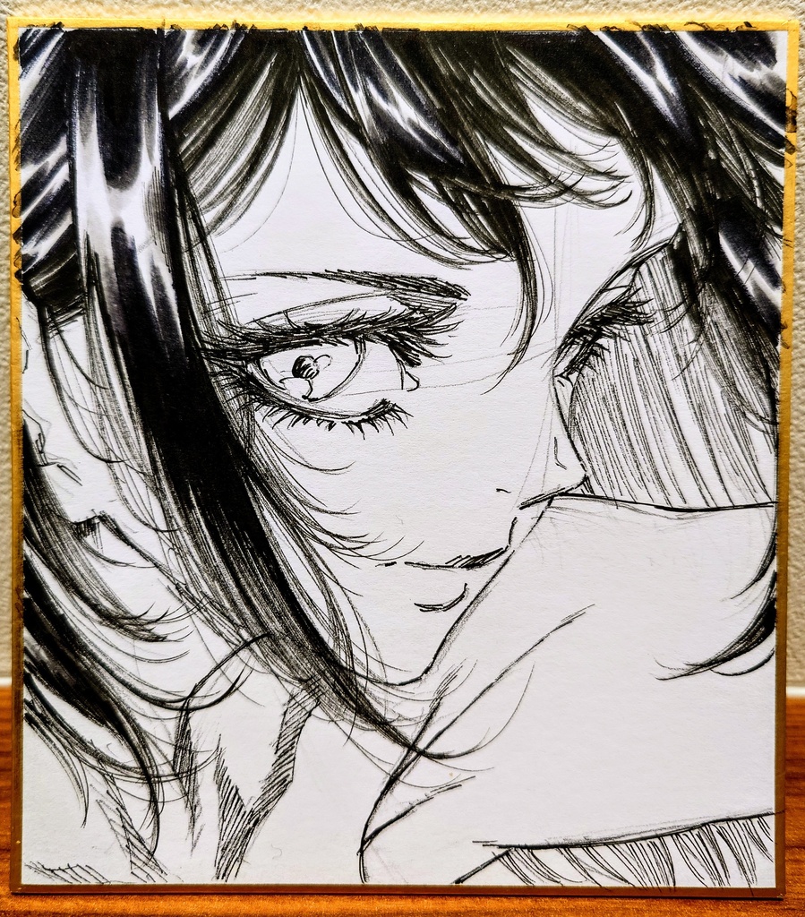 オリジナルイラスト 小色紙