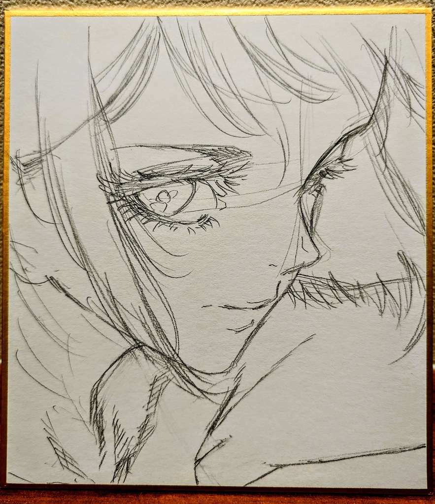 オリジナルイラスト 小色紙