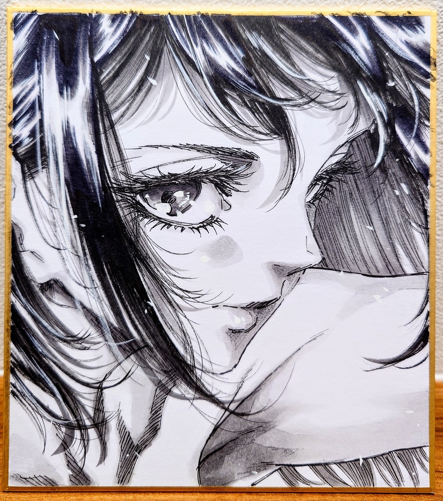 オリジナルイラスト 小色紙