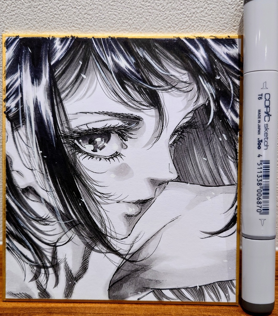 オリジナルイラスト 小色紙