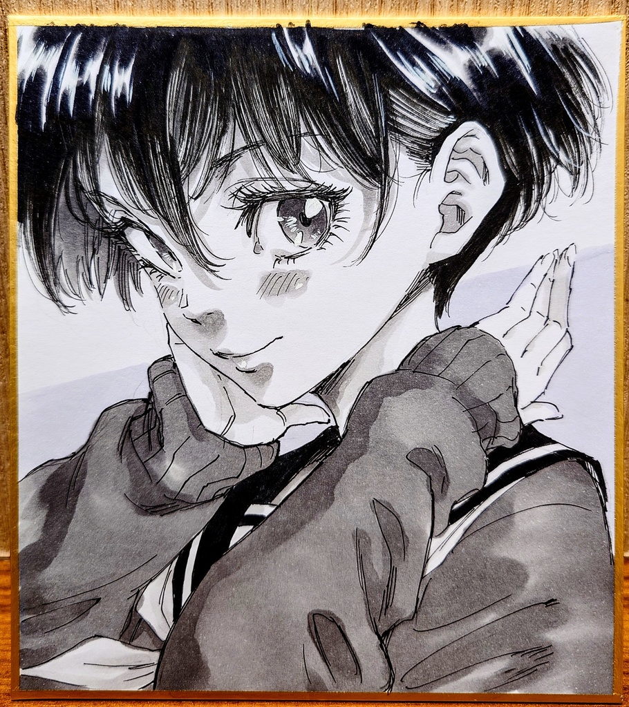 オリジナルイラスト 小色紙