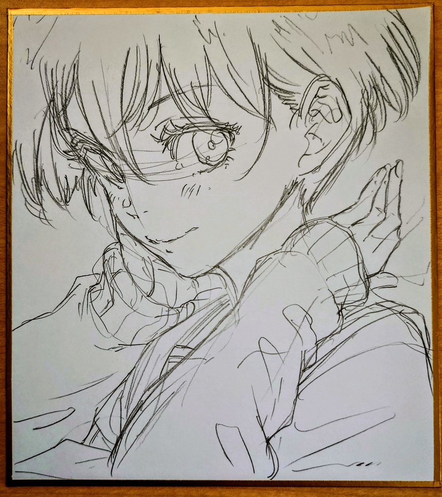 オリジナルイラスト 小色紙