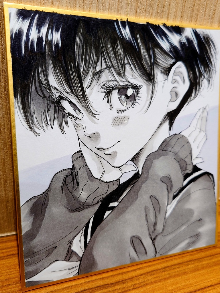 オリジナルイラスト 小色紙