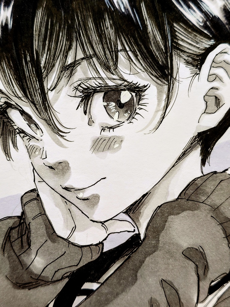 オリジナルイラスト　小色紙