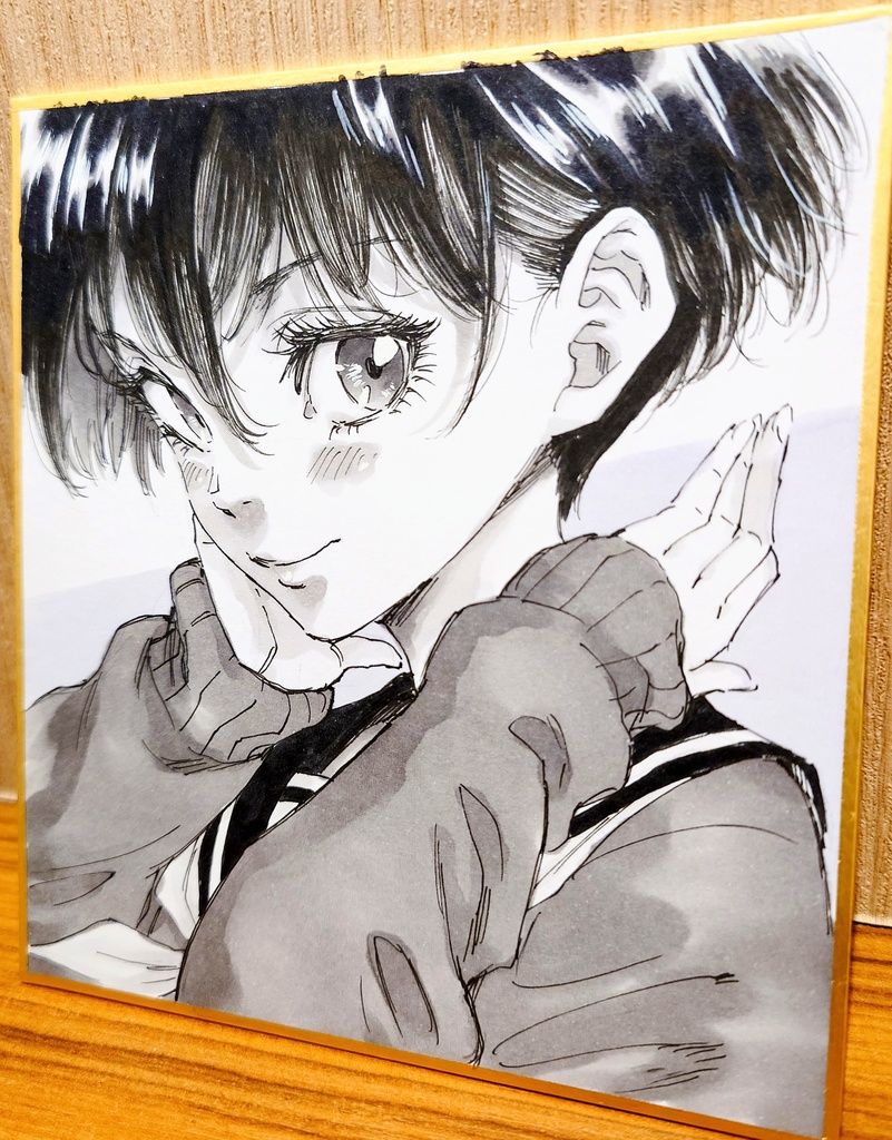 オリジナルイラスト 小色紙