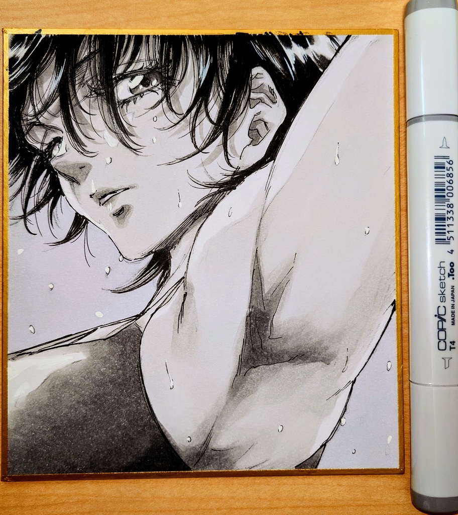 オリジナルイラスト 小色紙