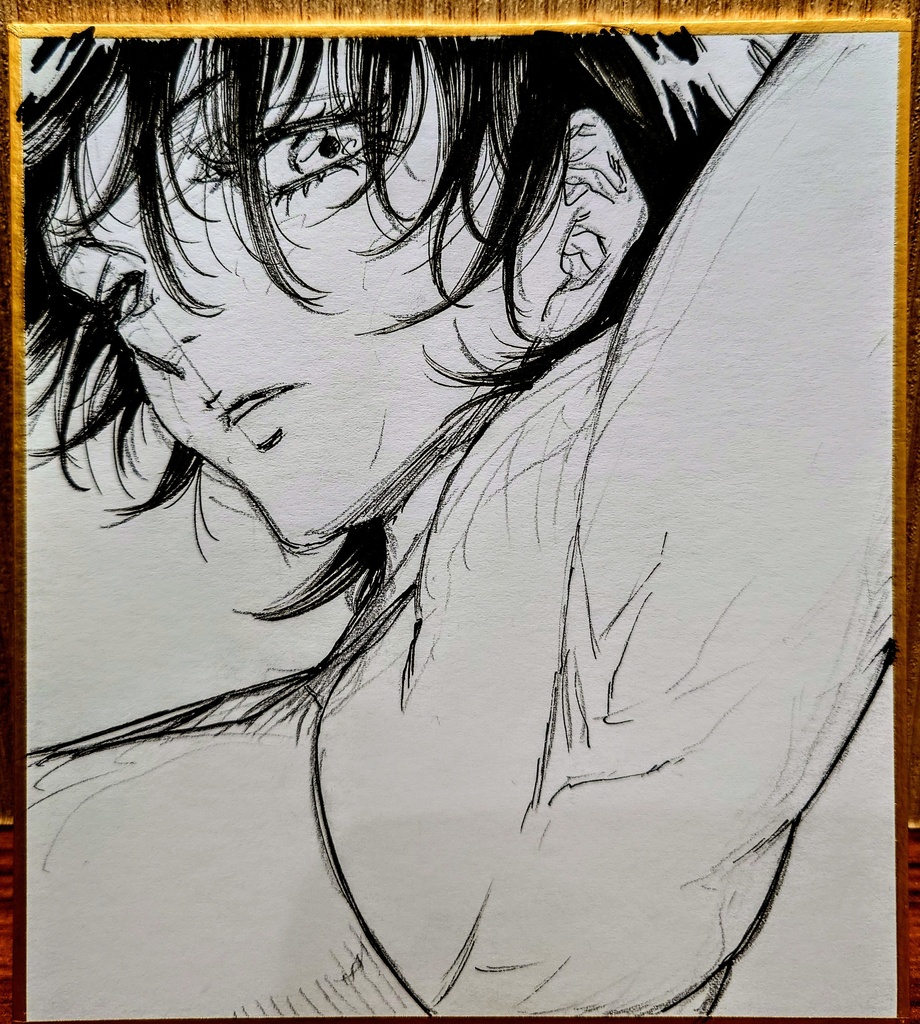 オリジナルイラスト 小色紙